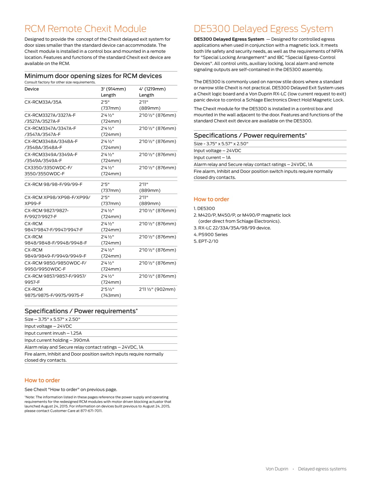 Allegion EAC Catalog