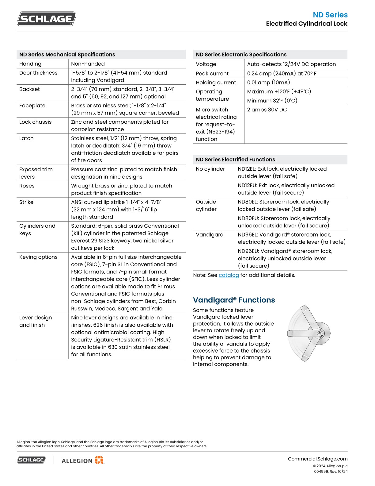 Allegion EAC Catalog