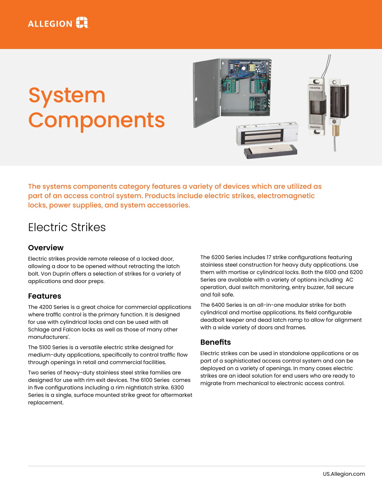 Allegion EAC Catalog