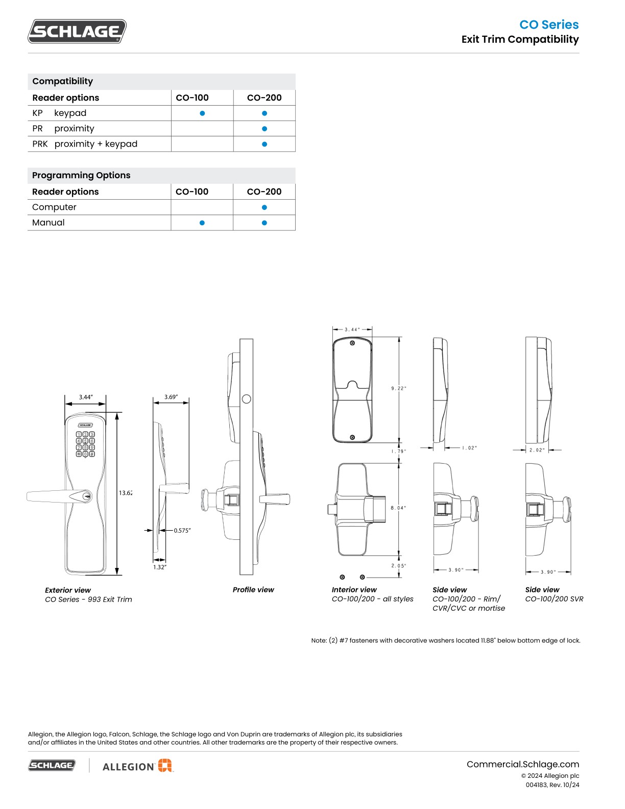 Allegion EAC Catalog
