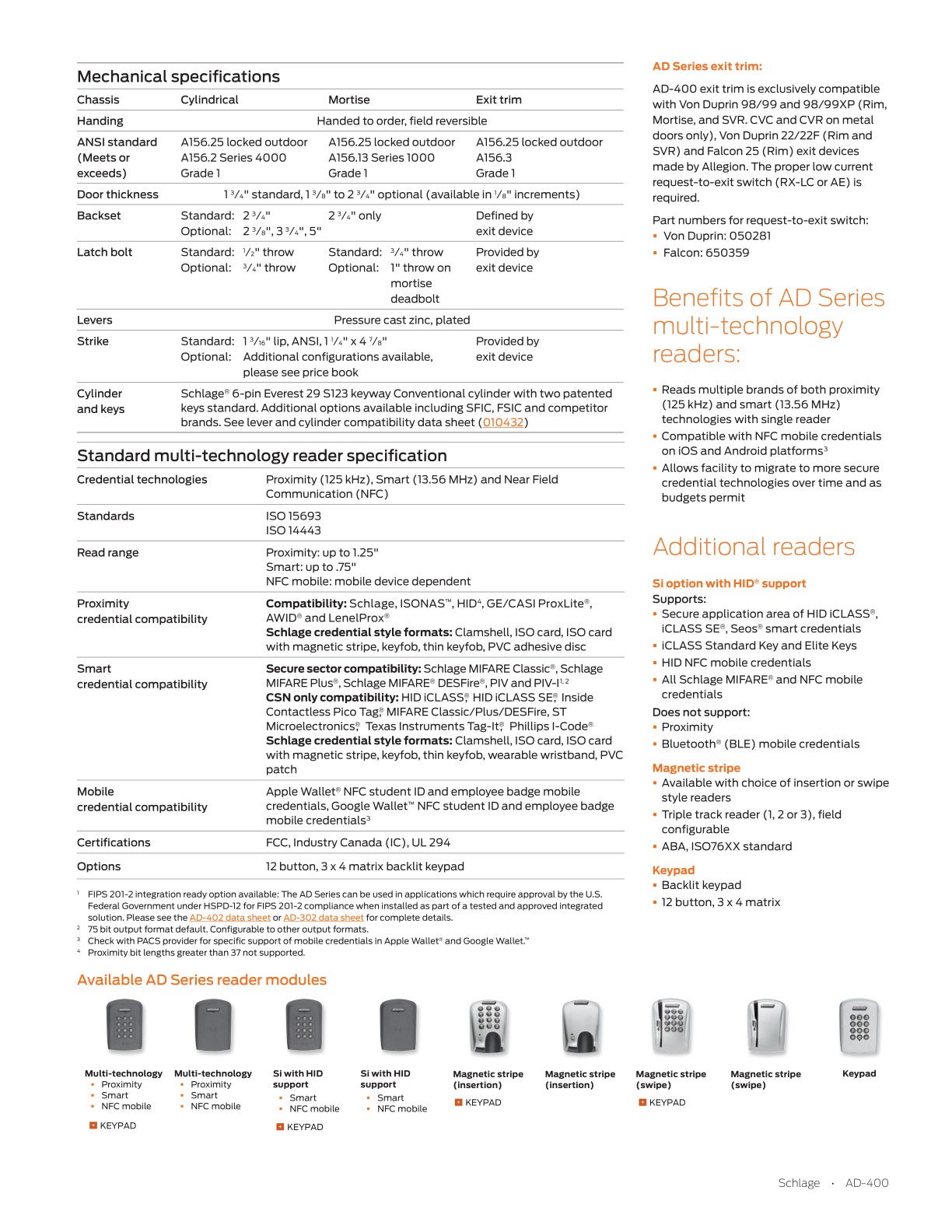 Allegion EAC Catalog