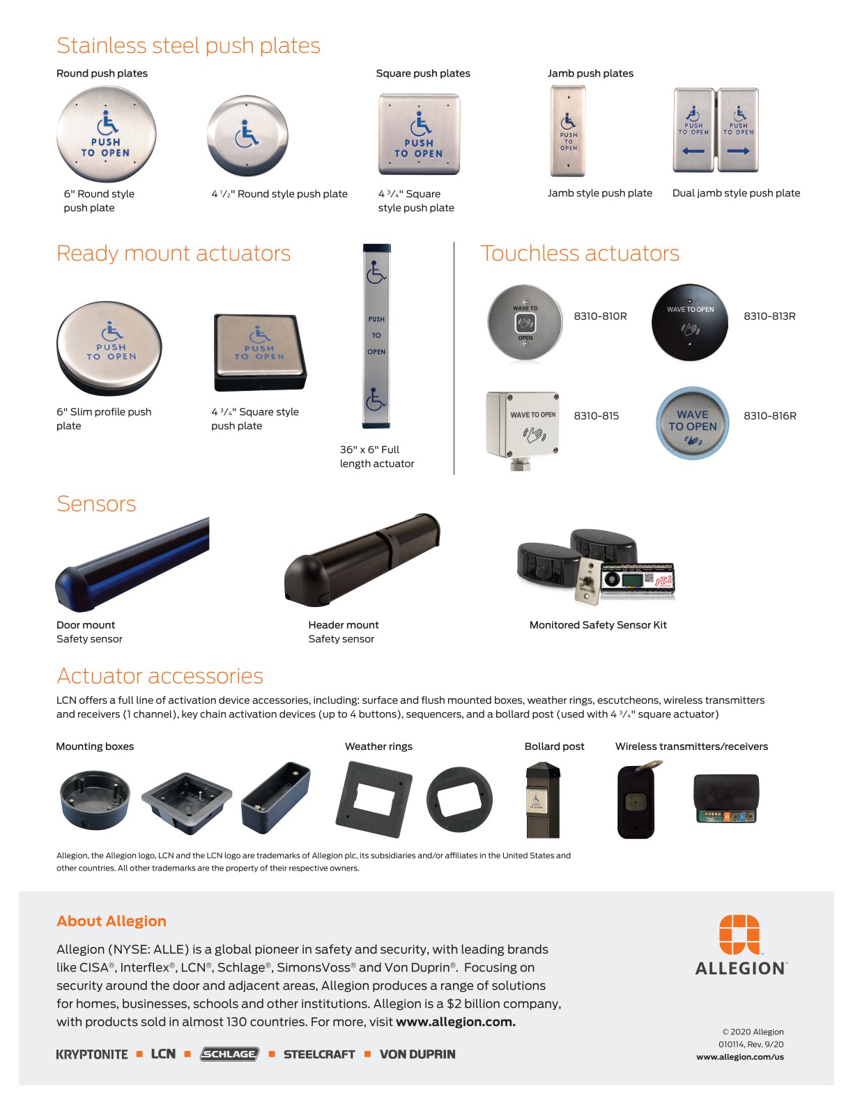 Allegion EAC Catalog