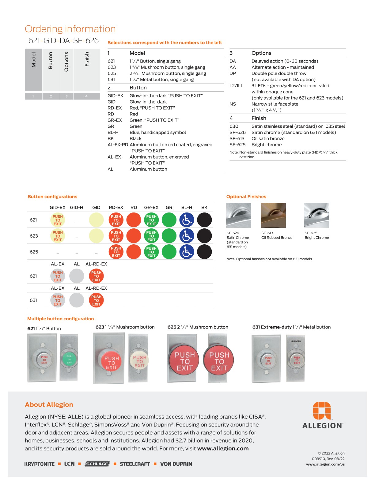 Allegion EAC Catalog
