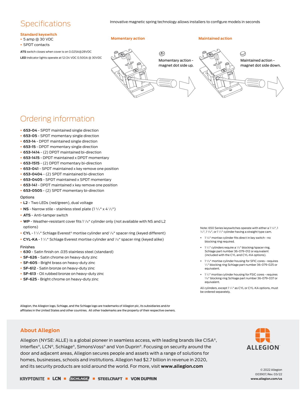 Allegion EAC Catalog