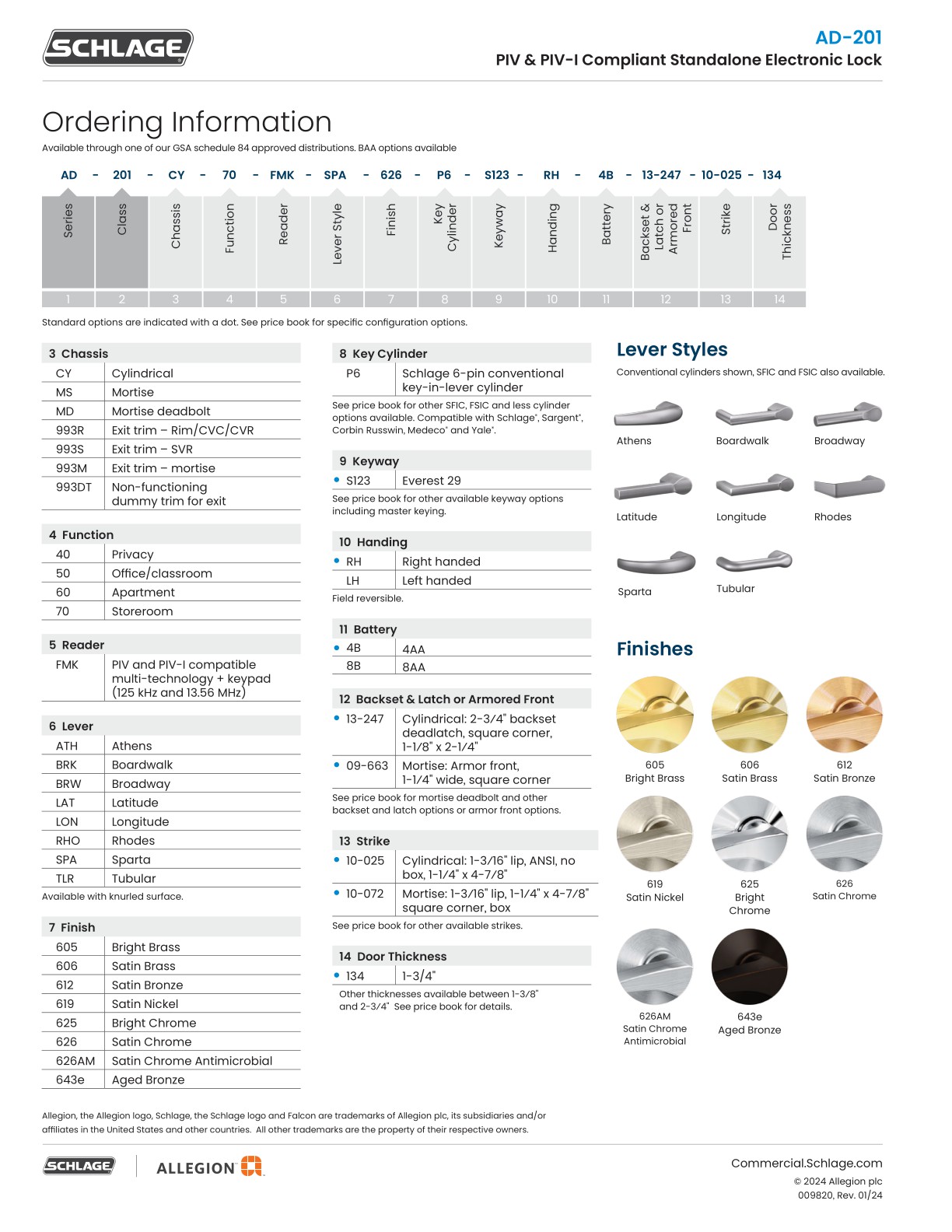 Allegion EAC Catalog