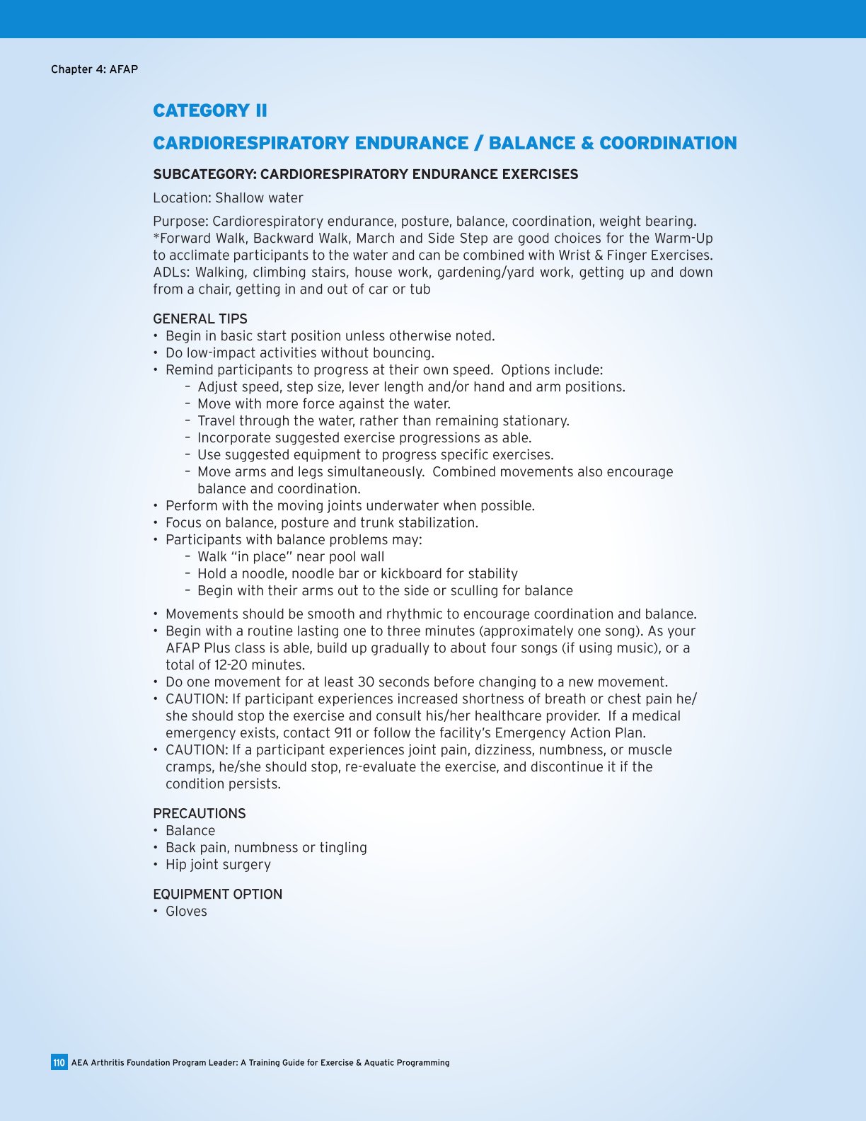 AEA Arthritis Foundation Program Leader A Training Guide for Exercise