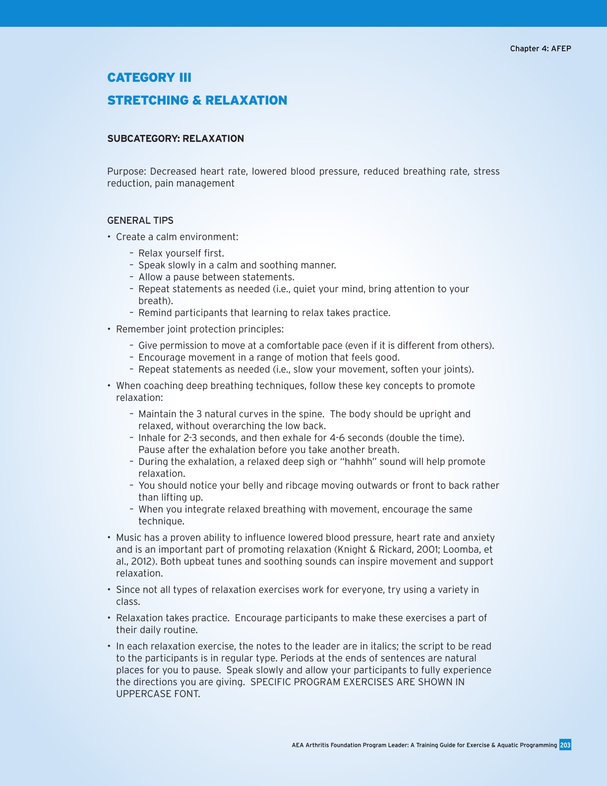 Aea arthritis foundation program leader a training guide for exercise