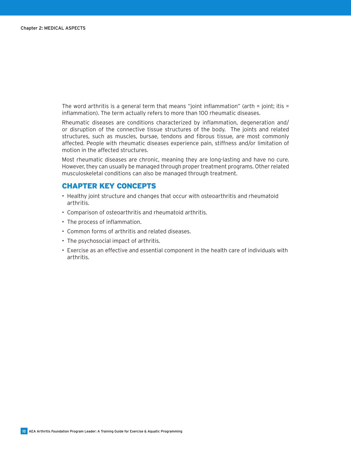 AEA Arthritis Foundation Program Leader A Training Guide for Exercise