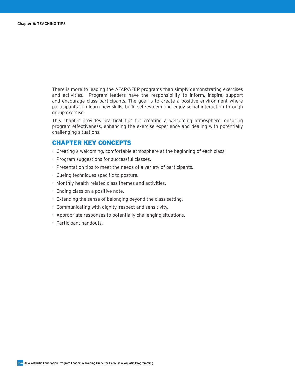 AEA Arthritis Foundation Program Leader A Training Guide for Exercise