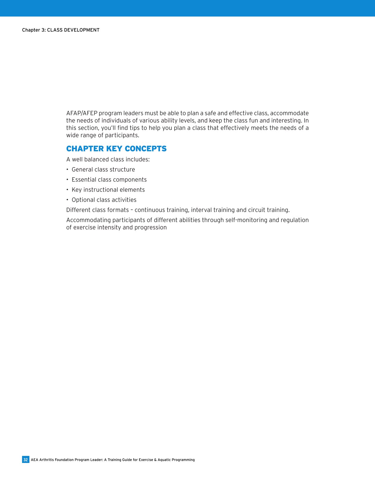 AEA Arthritis Foundation Program Leader A Training Guide for Exercise