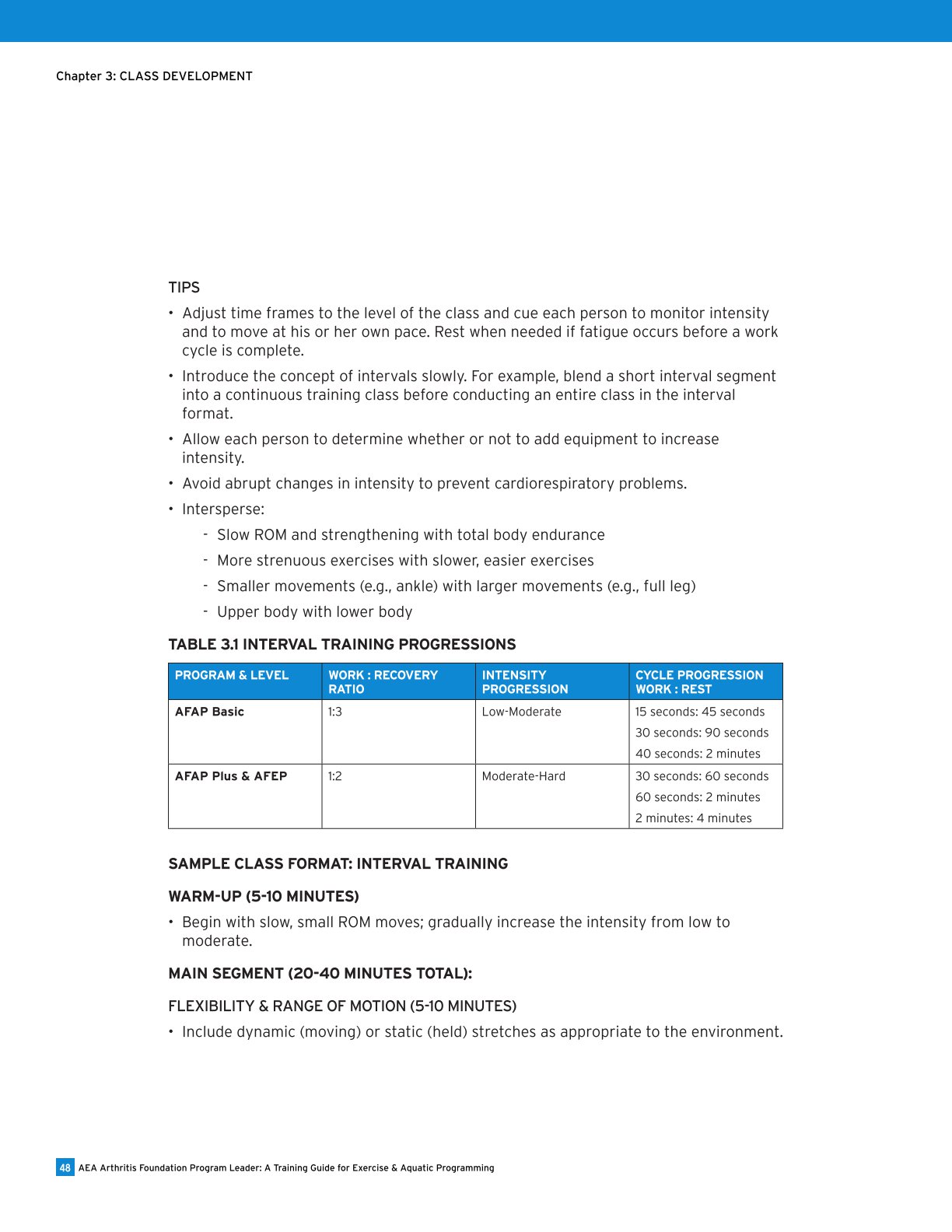 AEA Arthritis Foundation Program Leader A Training Guide for Exercise