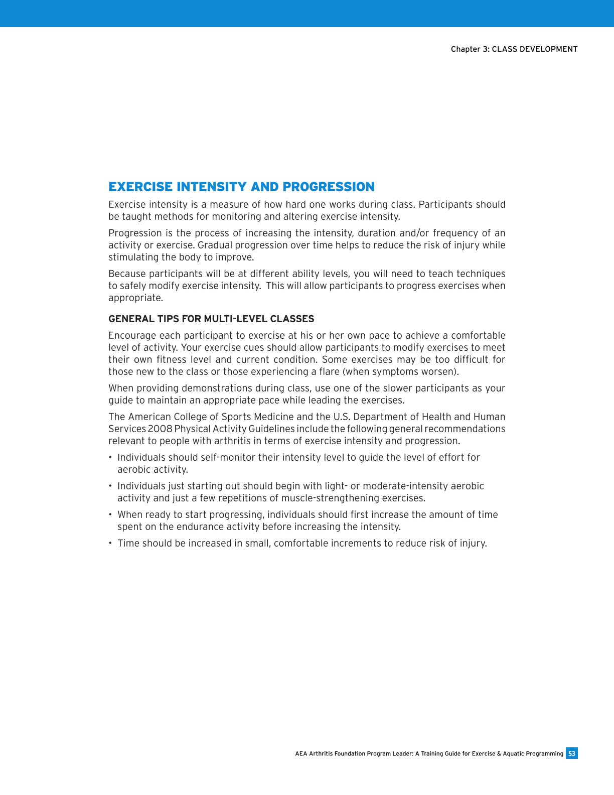 AEA Arthritis Foundation Program Leader: A Training Guide for Exercise ...