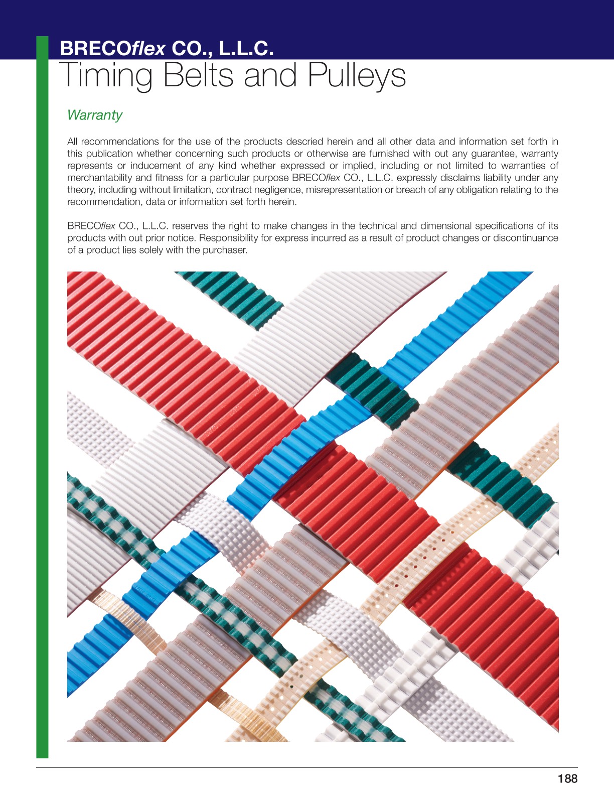 B212 Polyurethane Timing Belts