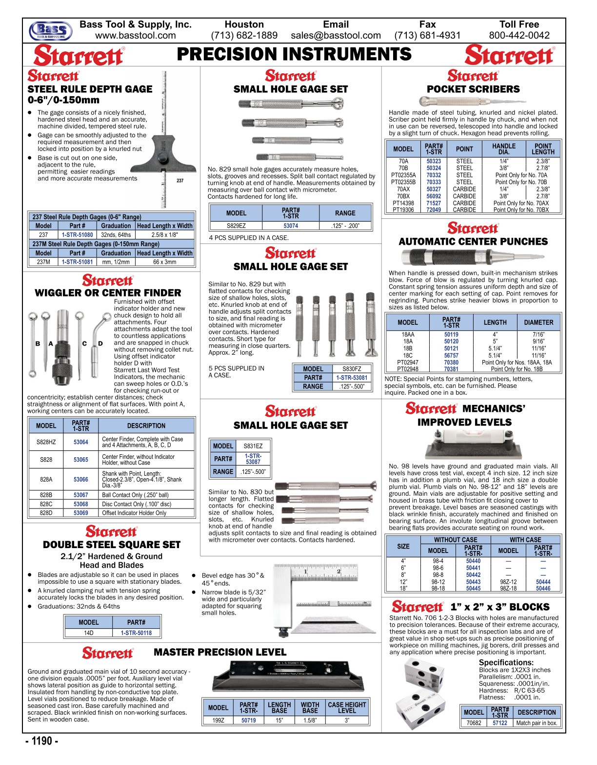 Bass Tool Catalog 2021