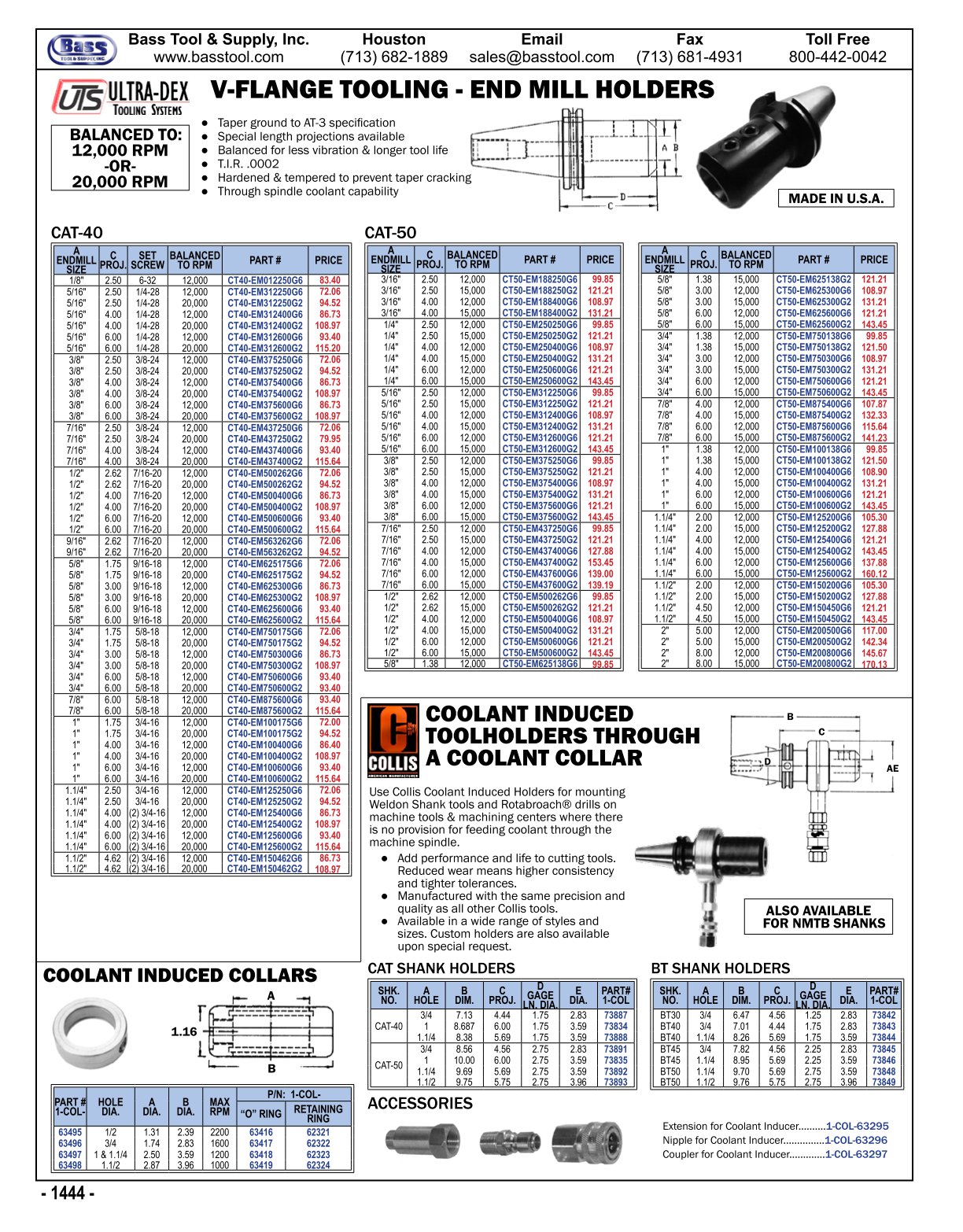 Bass Tool Catalog 2021