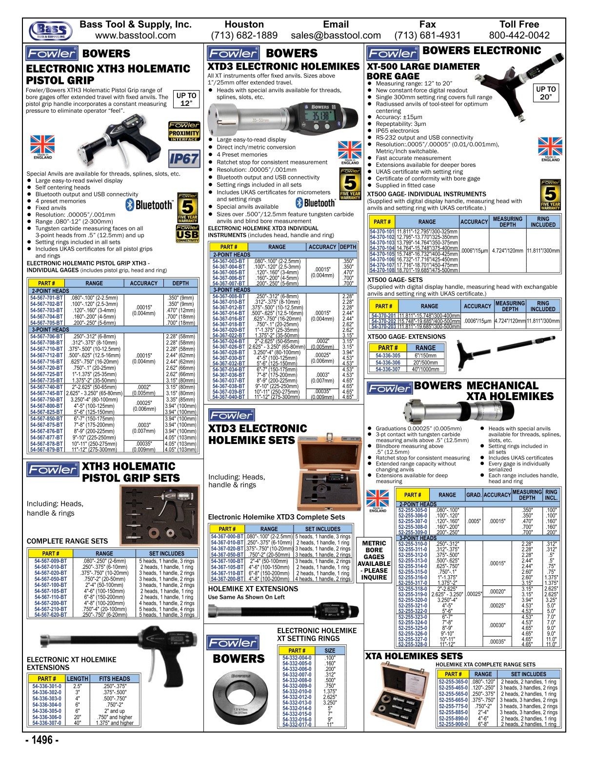 Bass Tool Catalog 2025