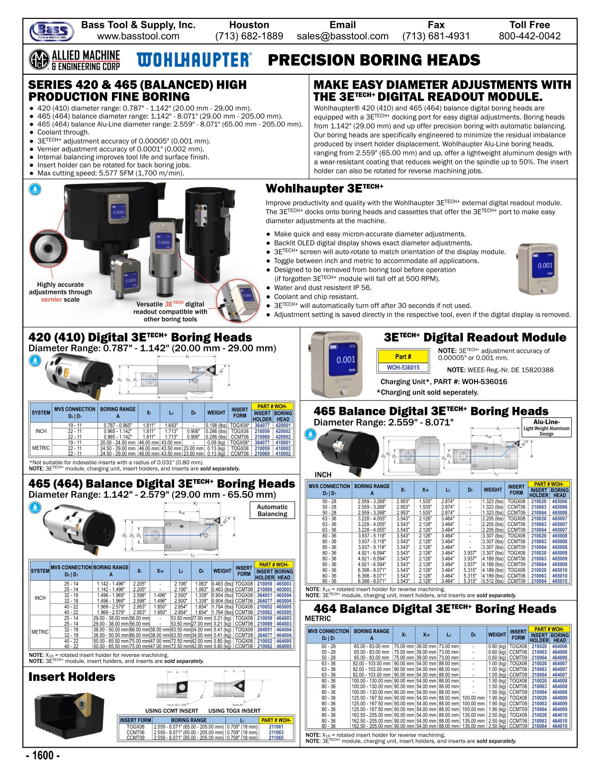 Bass Tool Catalog 2025