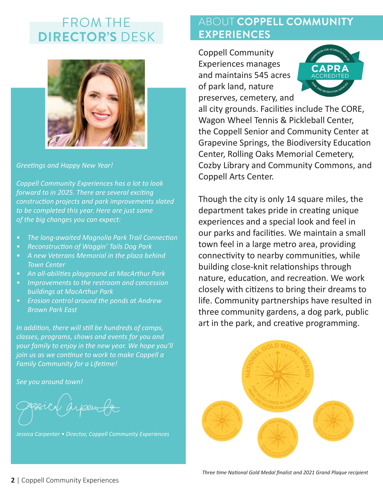 Coppell Community Experiences Winter/Spring 2025