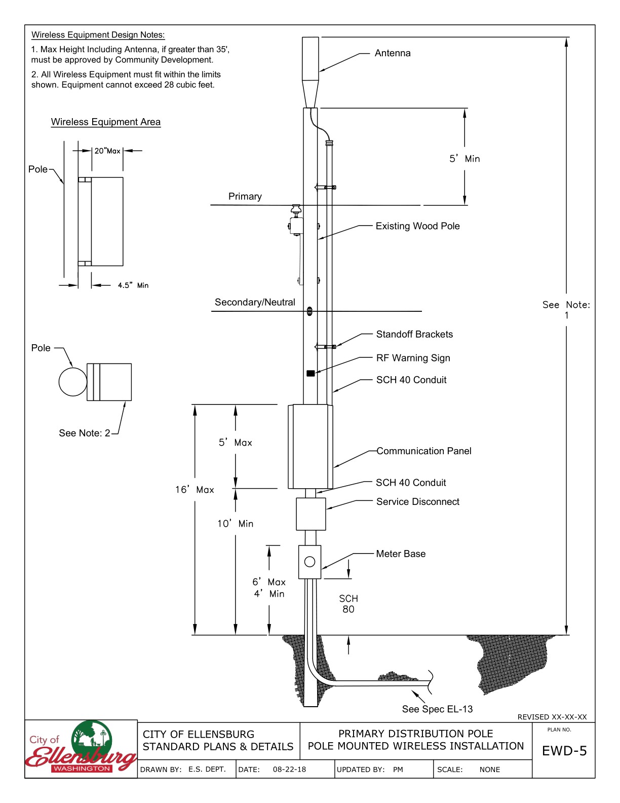 Meter Pole Installation Code Public Works Development Standards