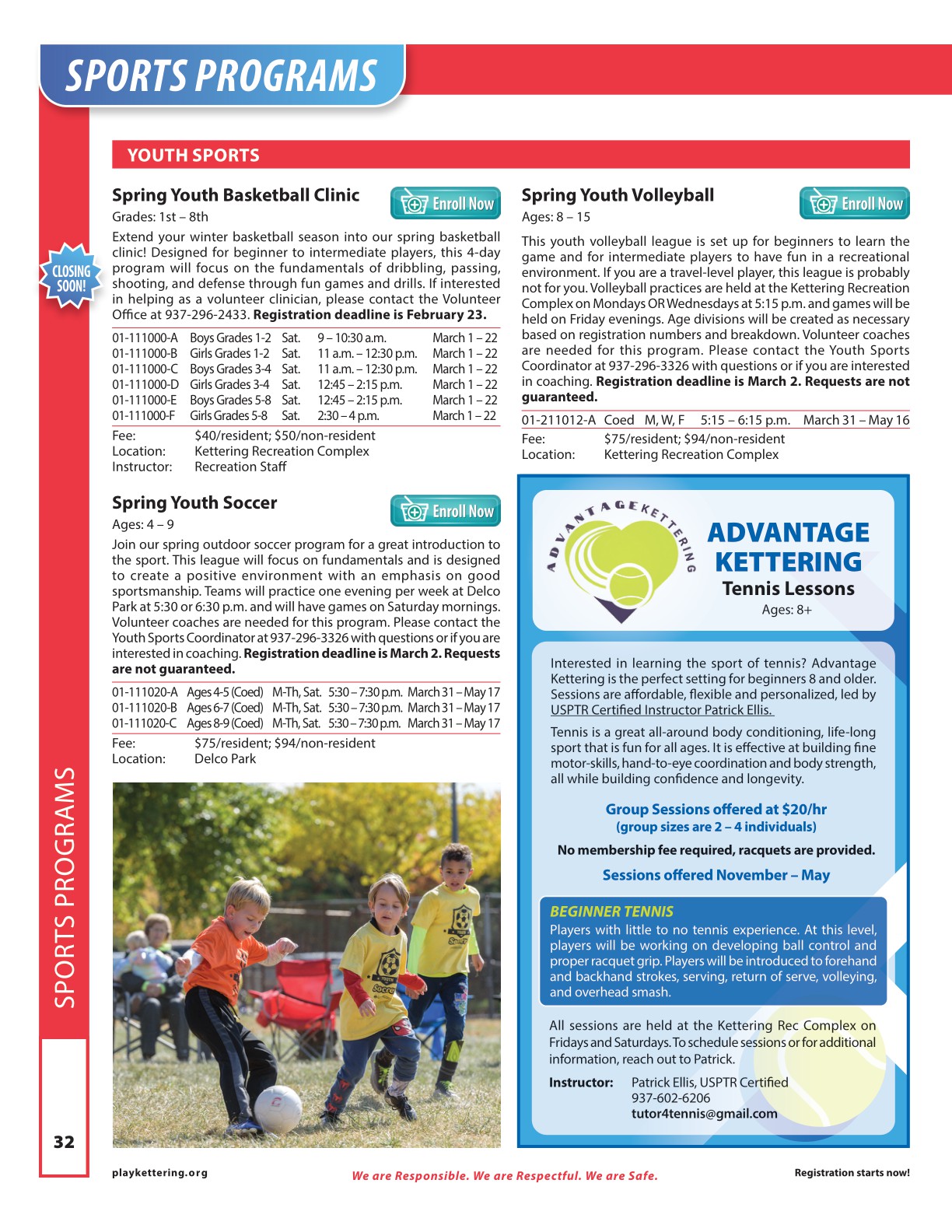 Spring 2025 PlayKettering Guide