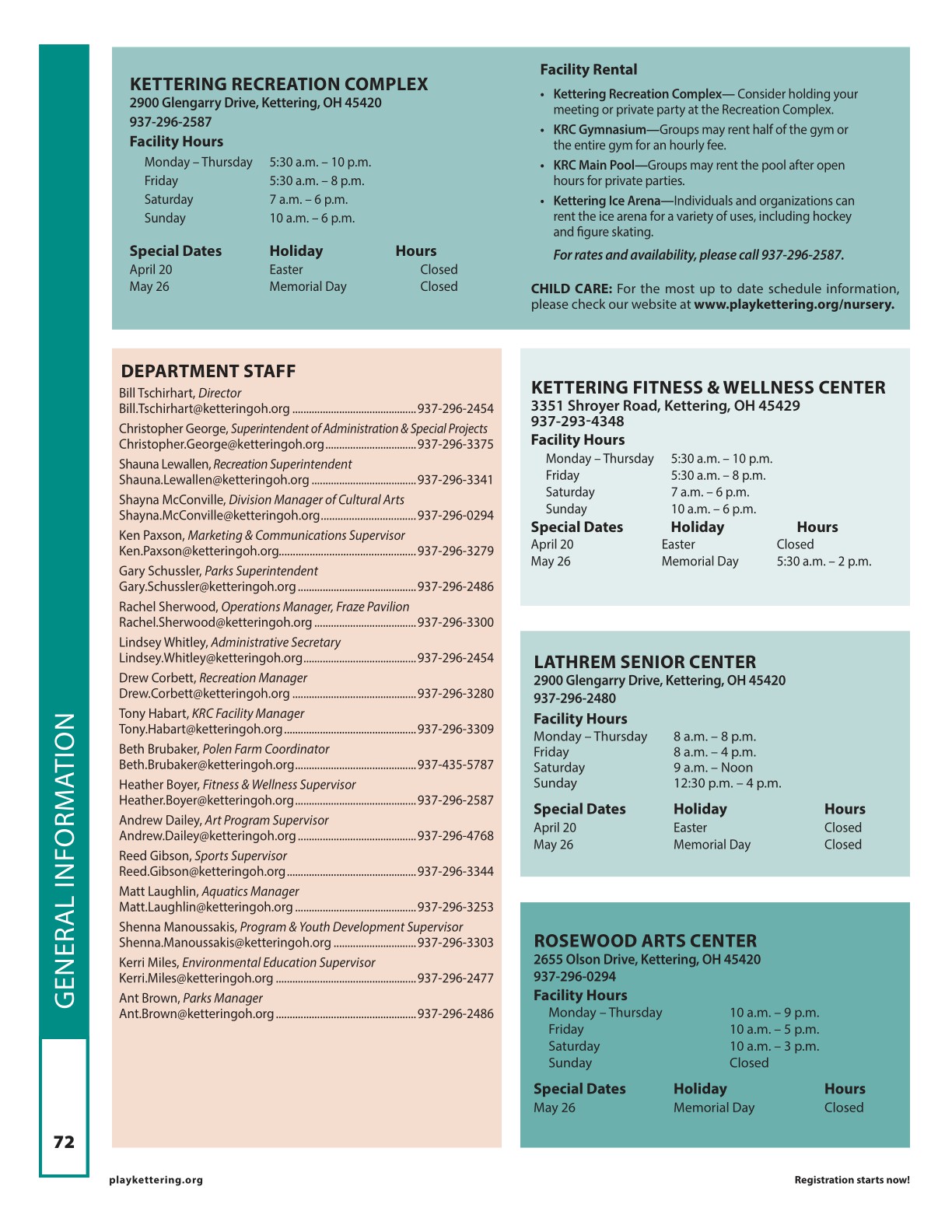 Spring 2025 PlayKettering Guide