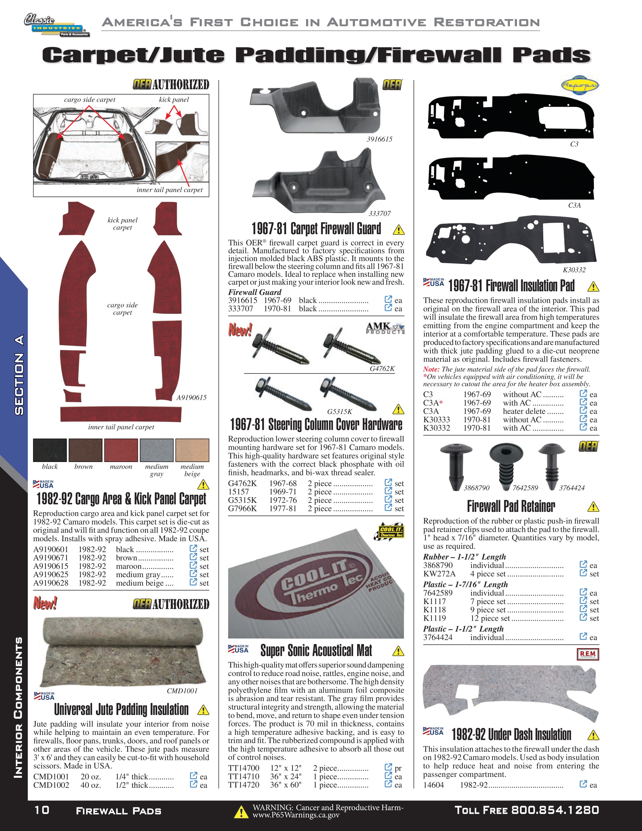 Classic Industries Camaro Interactive Catalog