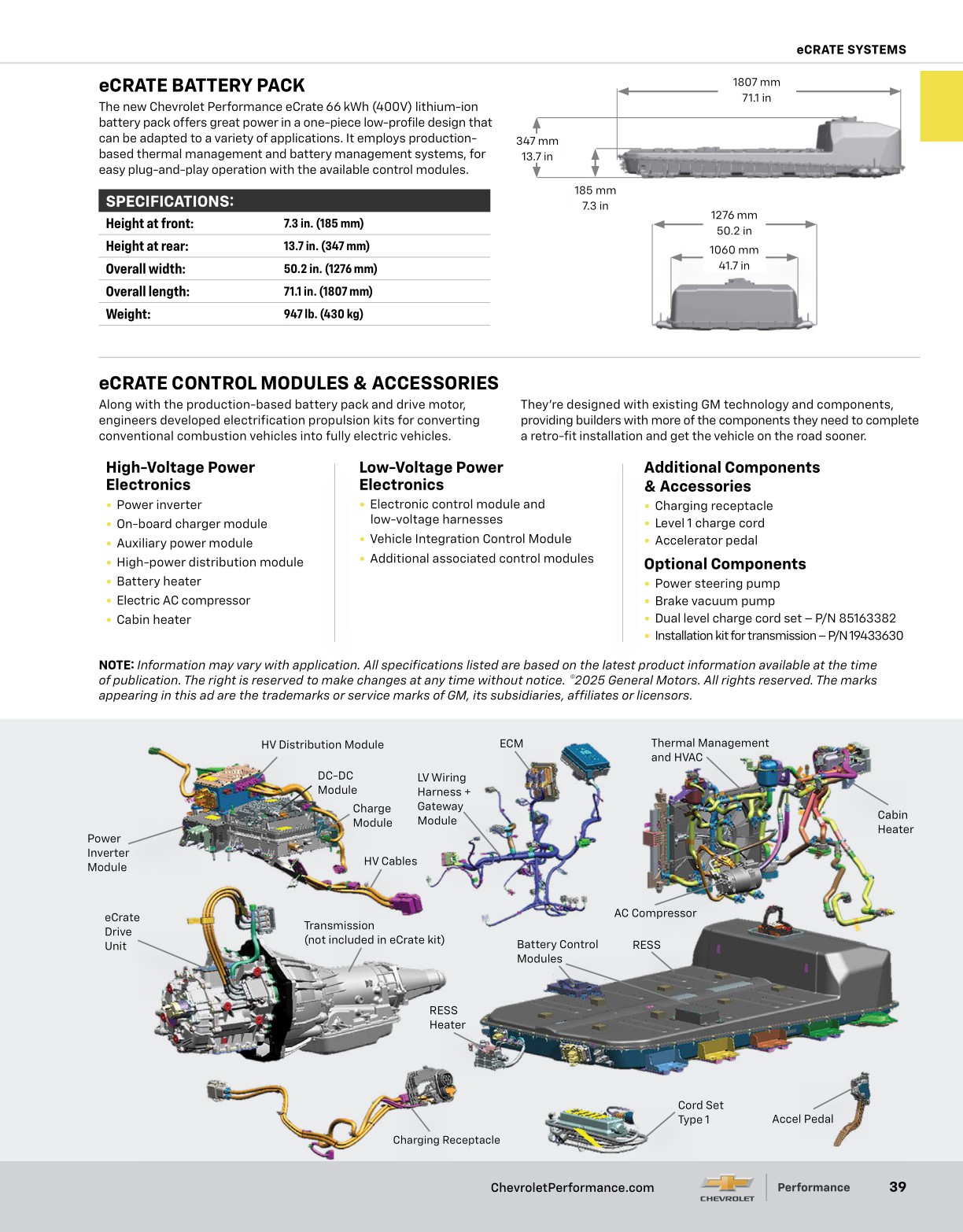 2025 Chevrolet Performance Catalog