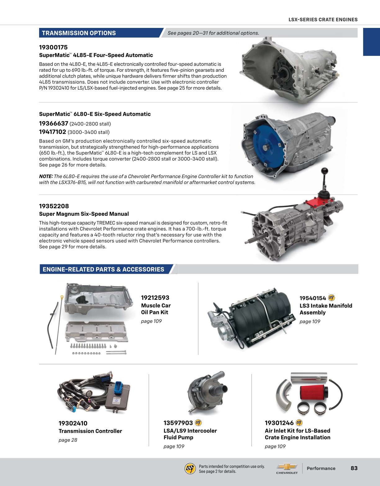 2025 Chevrolet Performance Catalog