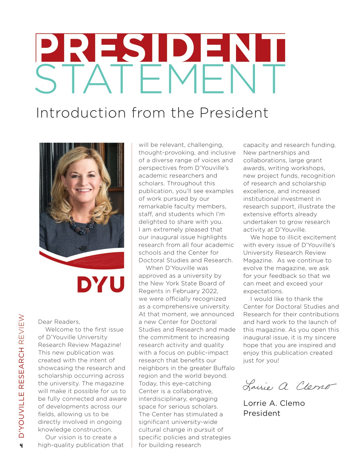 D'Youville Research Review