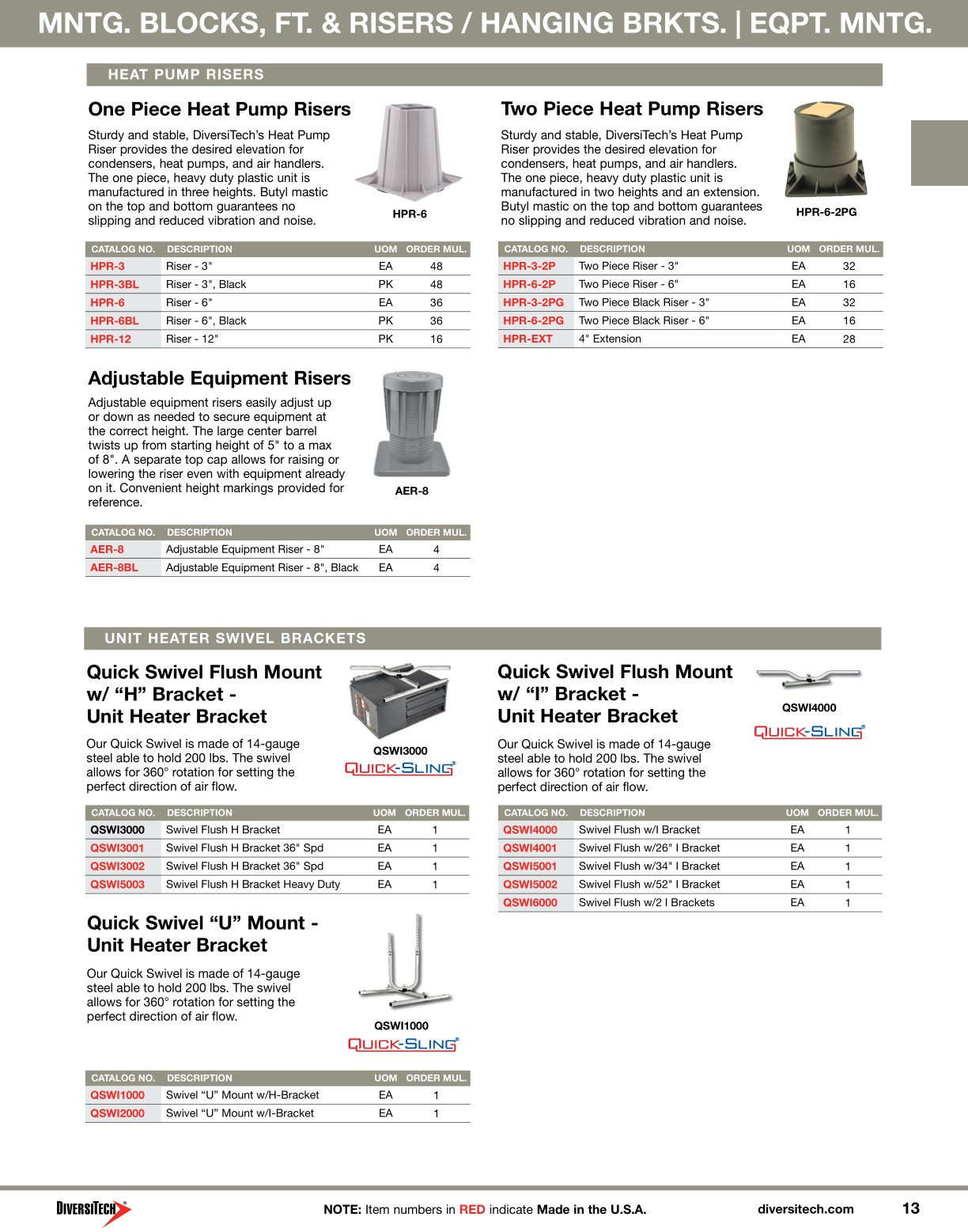 DiversiTech Catalog