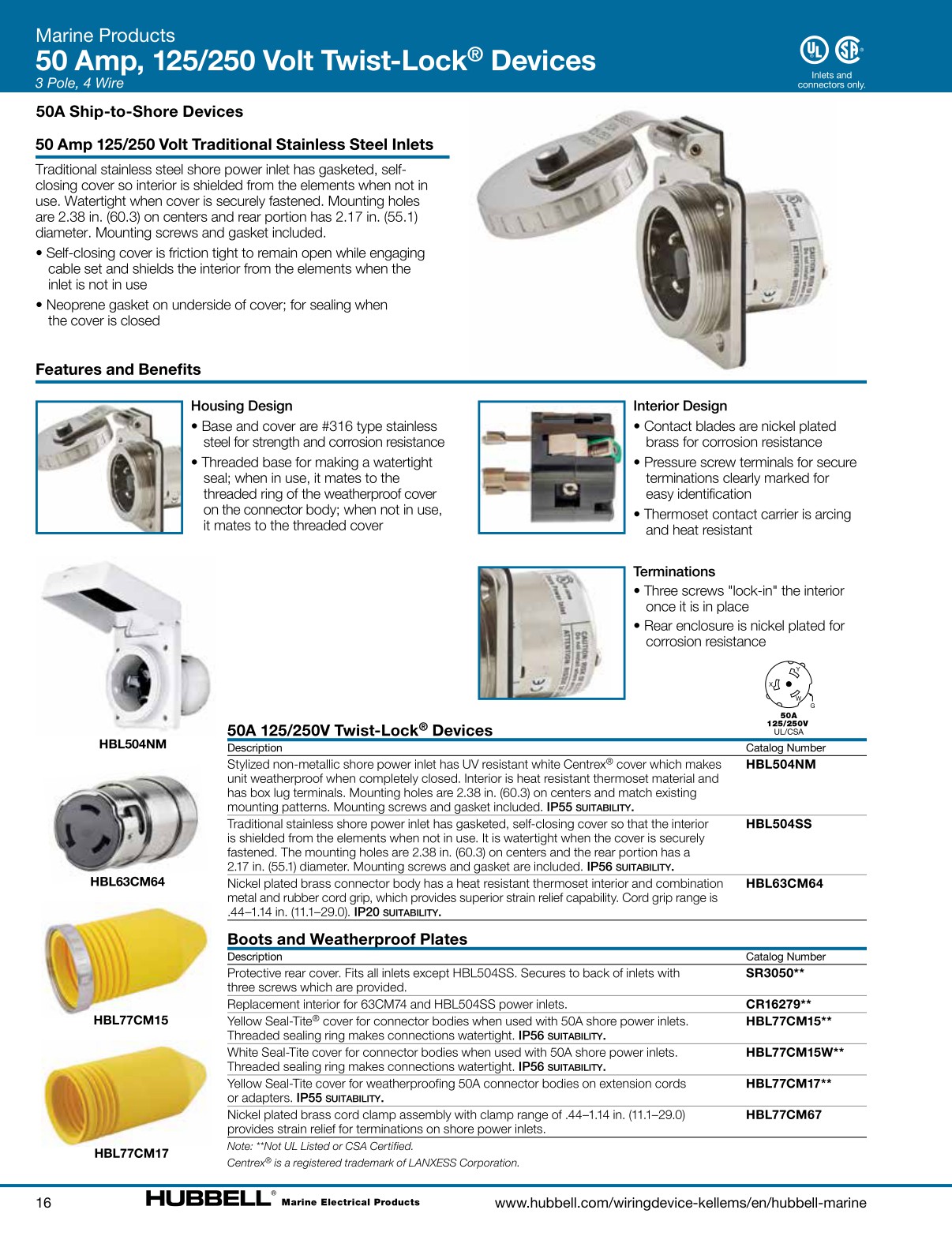 Hubbell Marine Catalog