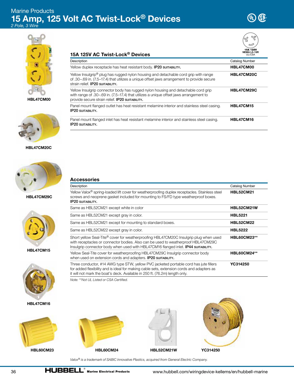 Hubbell Marine Catalog