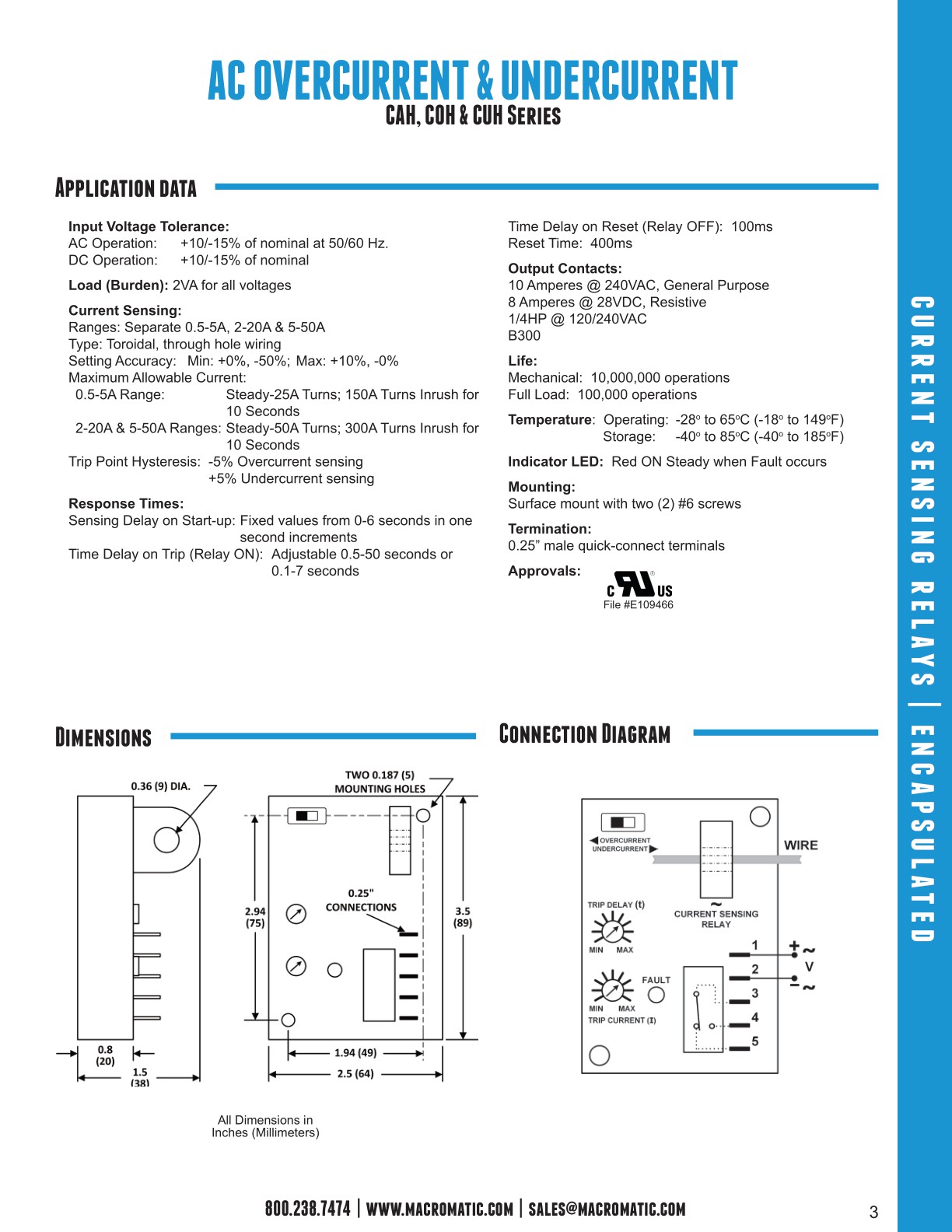 Current Sensing Relays