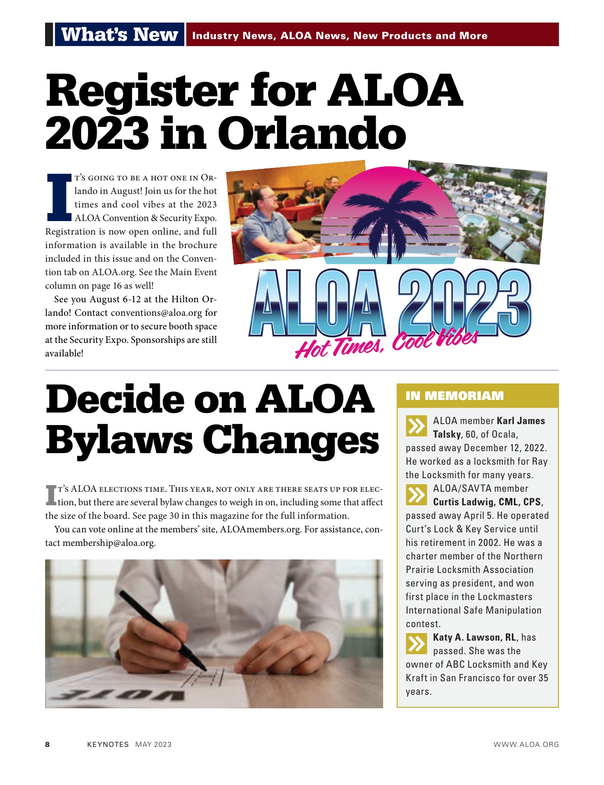 Keynotes May 2023