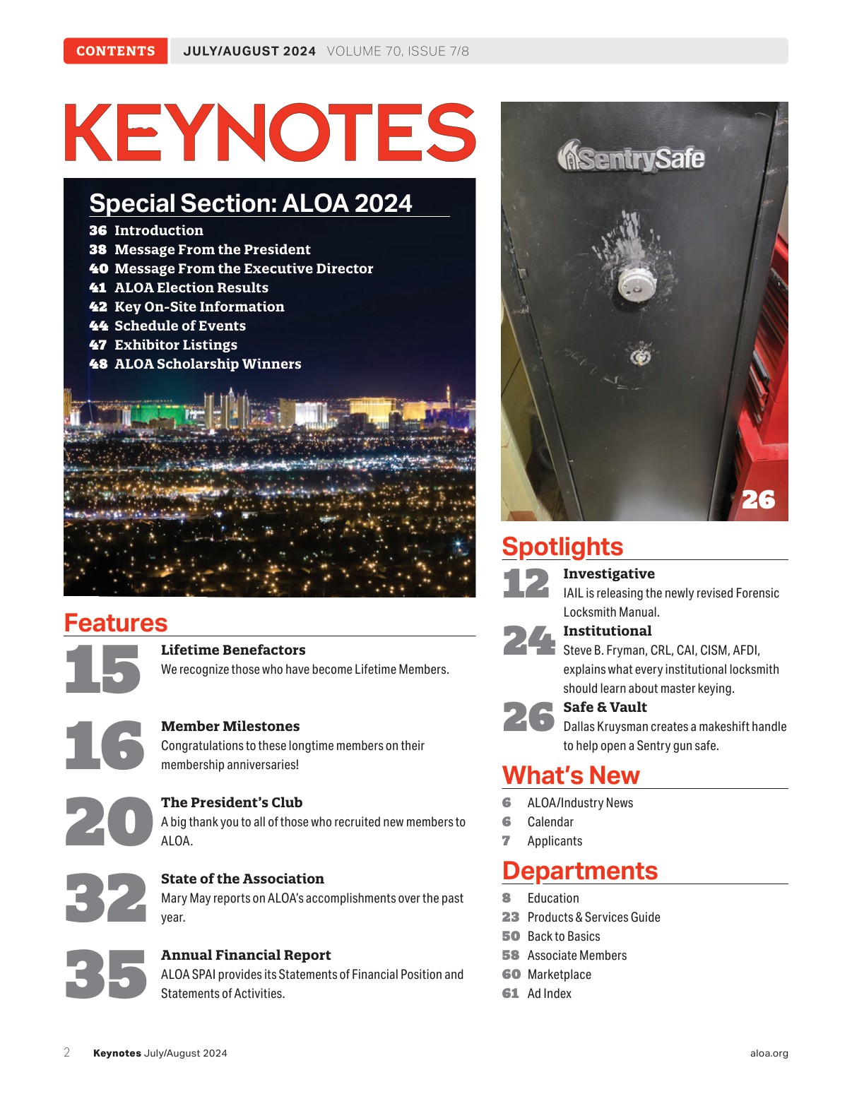 Keynotes July/August 2024