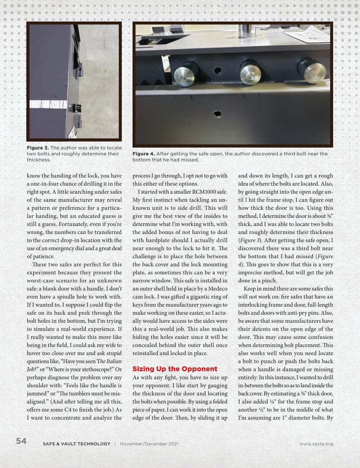 Bank Vault Safe Timer Chart.pdf Safe & Vault Technology November/December 2021
