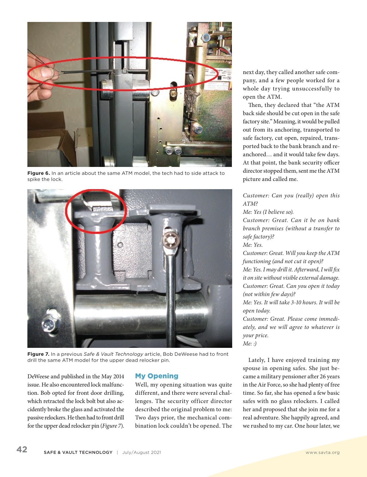 Bank Vault Safe Timer Chart.pdf Safe & Vault Technology July/August 2021