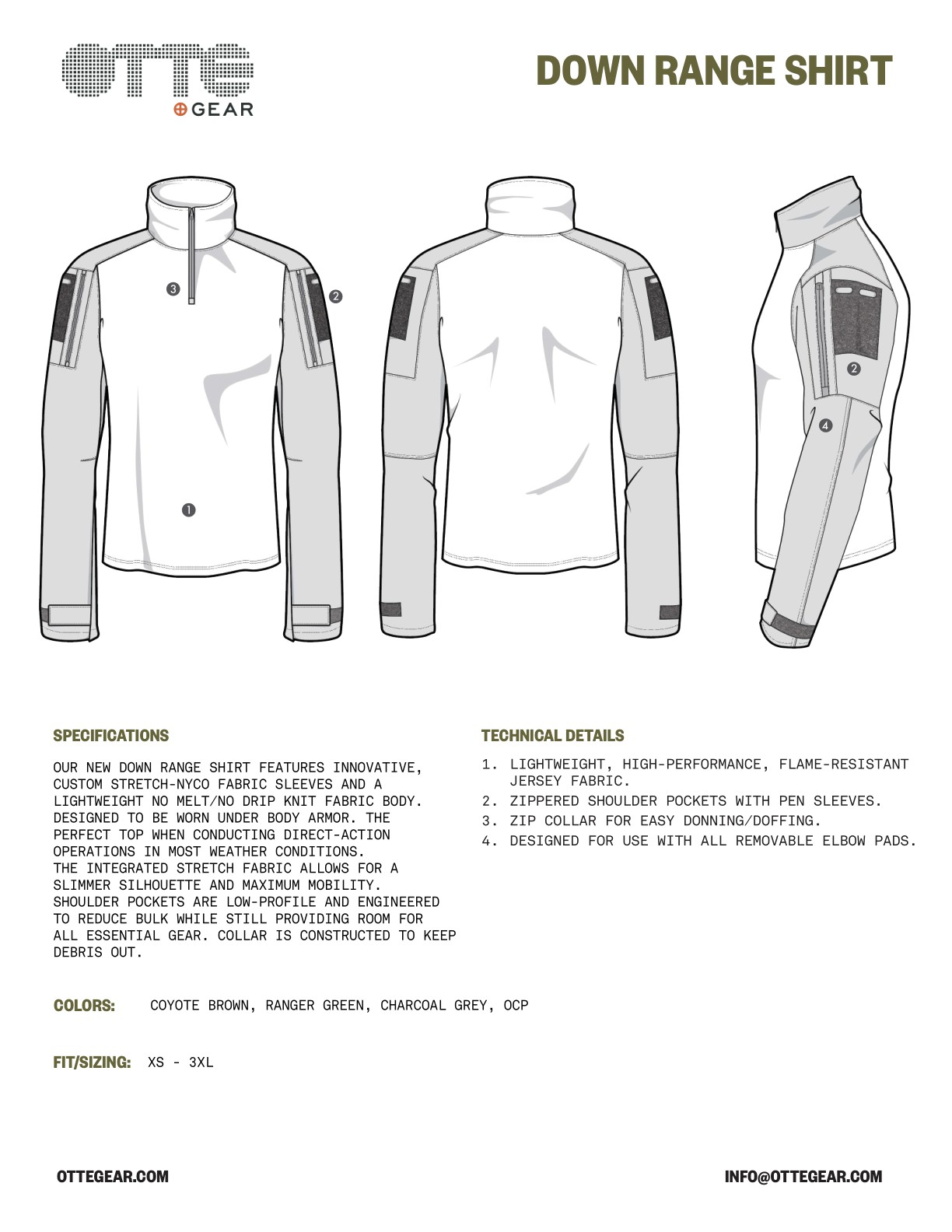 OTTE Gear's Down Range Pant and Shirt