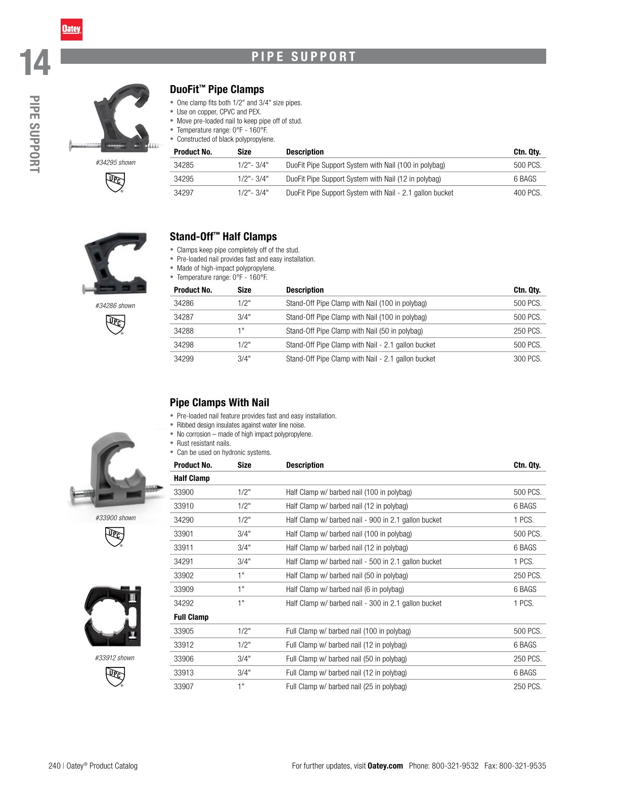 Oatey Product Catalog