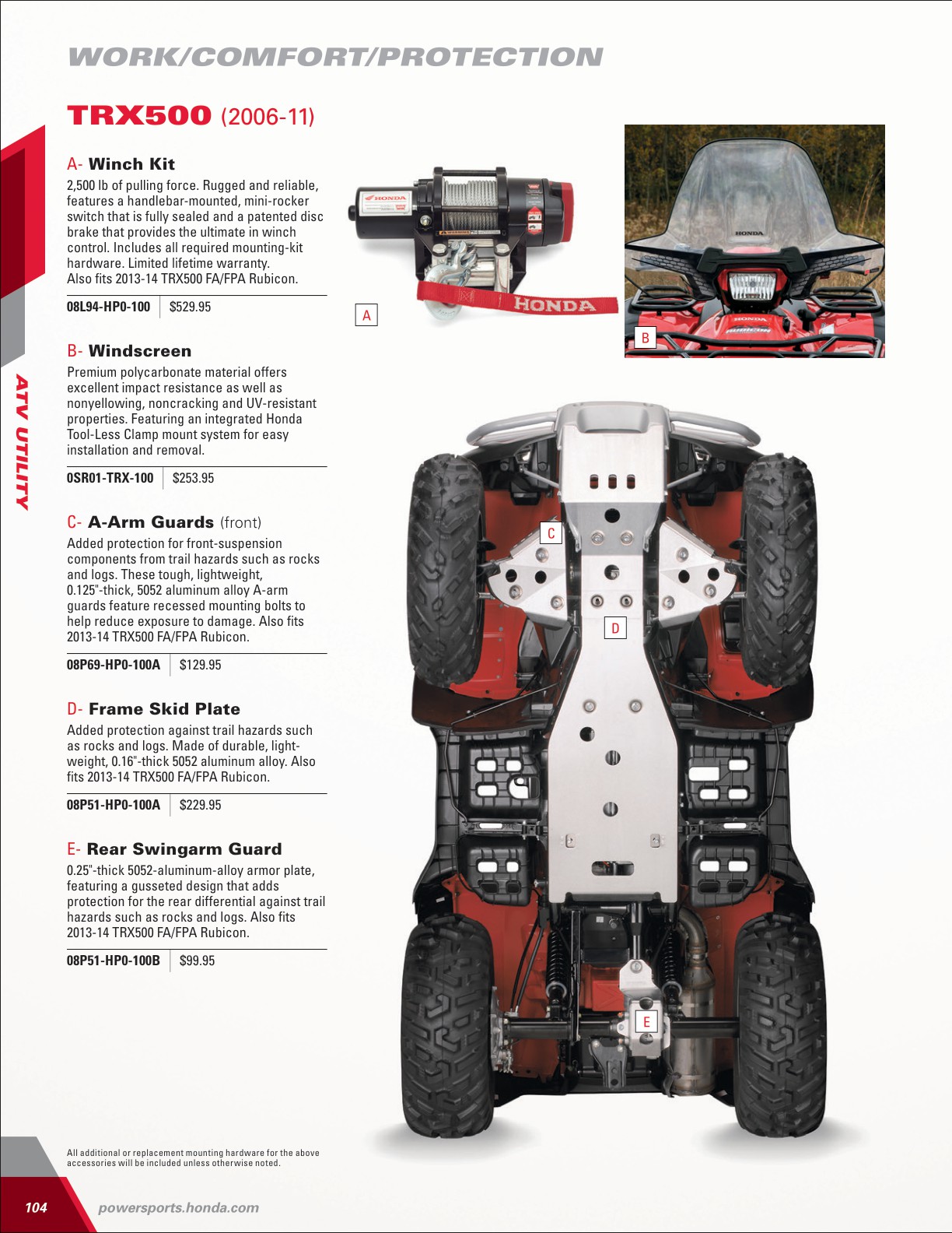 202425 Honda SxS+ATV Accessories Catalog