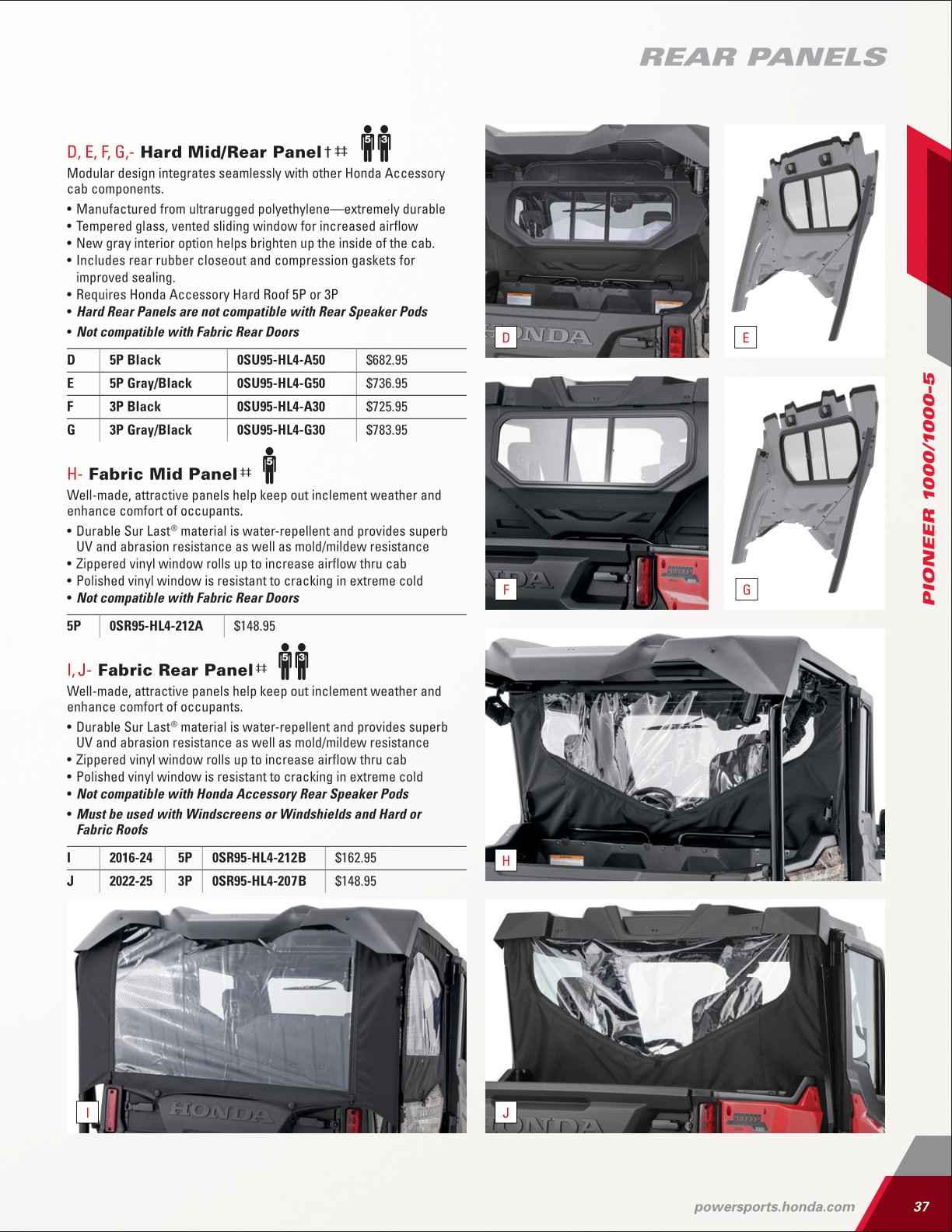 202425 Honda SxS+ATV Accessories Catalog