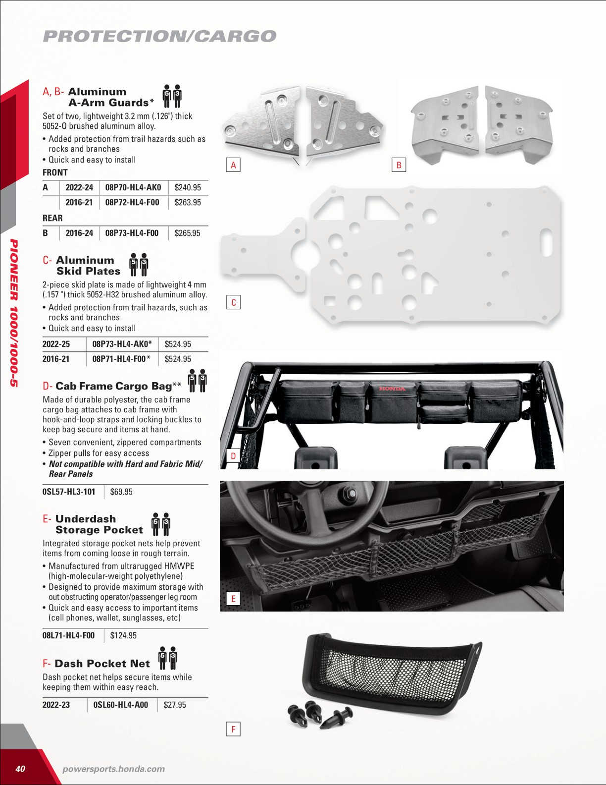 202425 Honda SxS+ATV Accessories Catalog