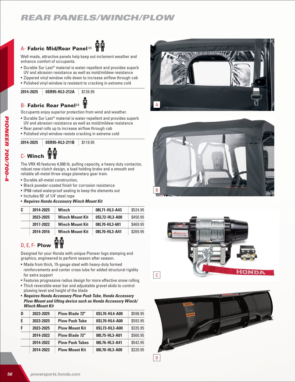 202425 Honda SxS+ATV Accessories Catalog