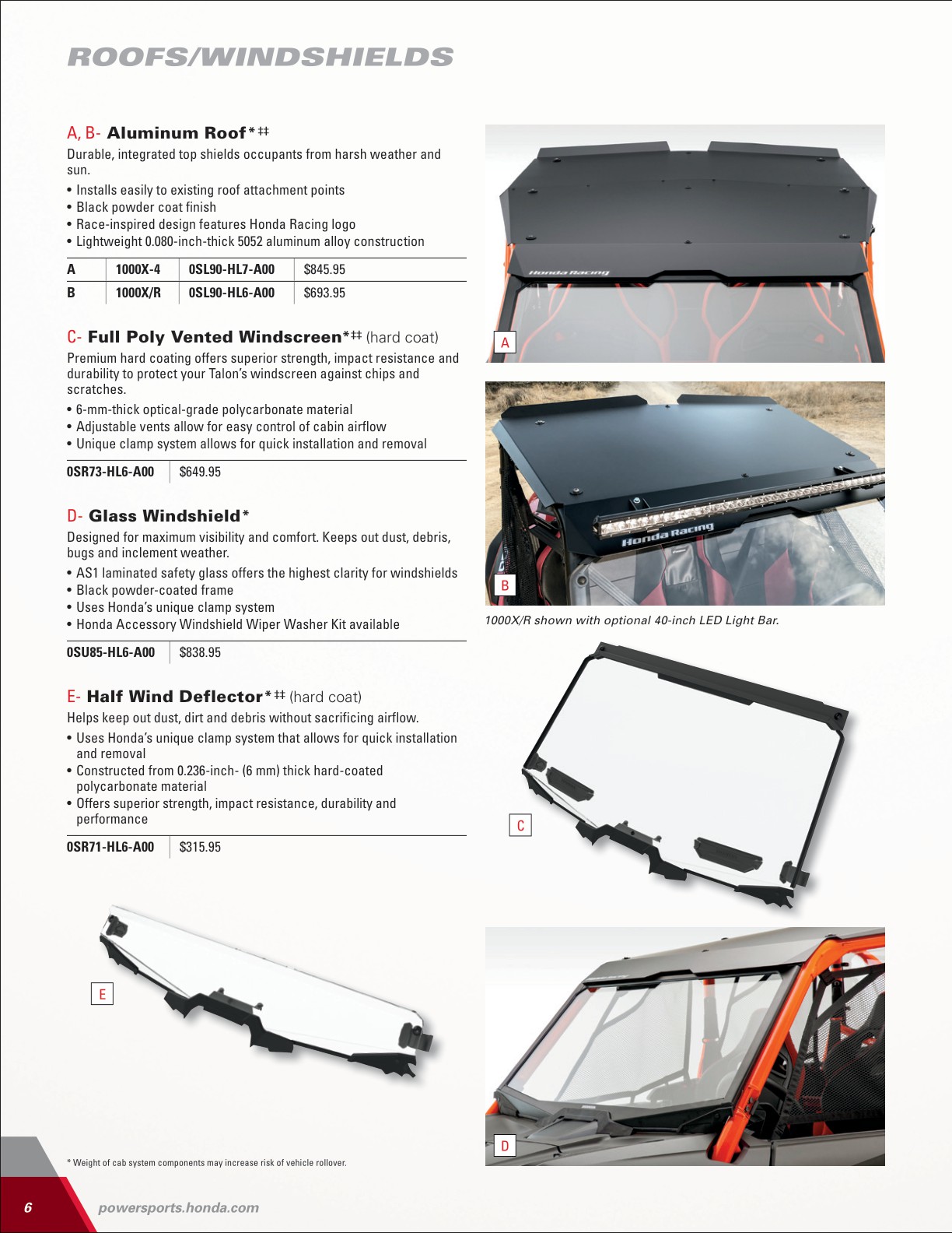 202425 Honda SxS+ATV Accessories Catalog