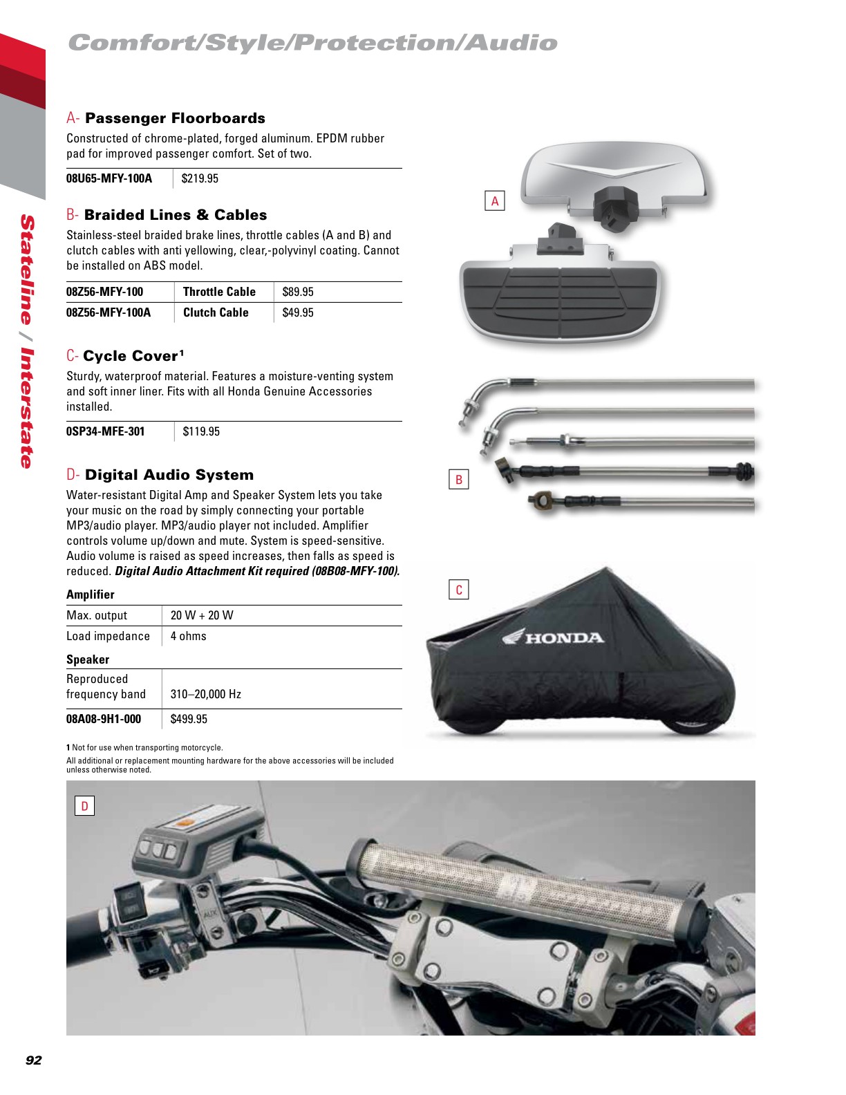 2022 Honda Motorcycle Accessories Catalog