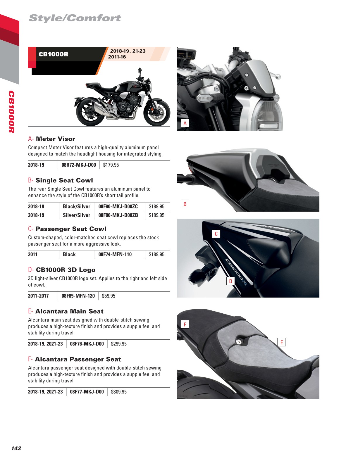 2024 Honda Motorcycle Accessories Catalog