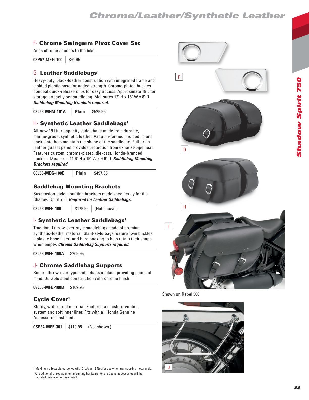 2024 Honda Motorcycle Accessories Catalog