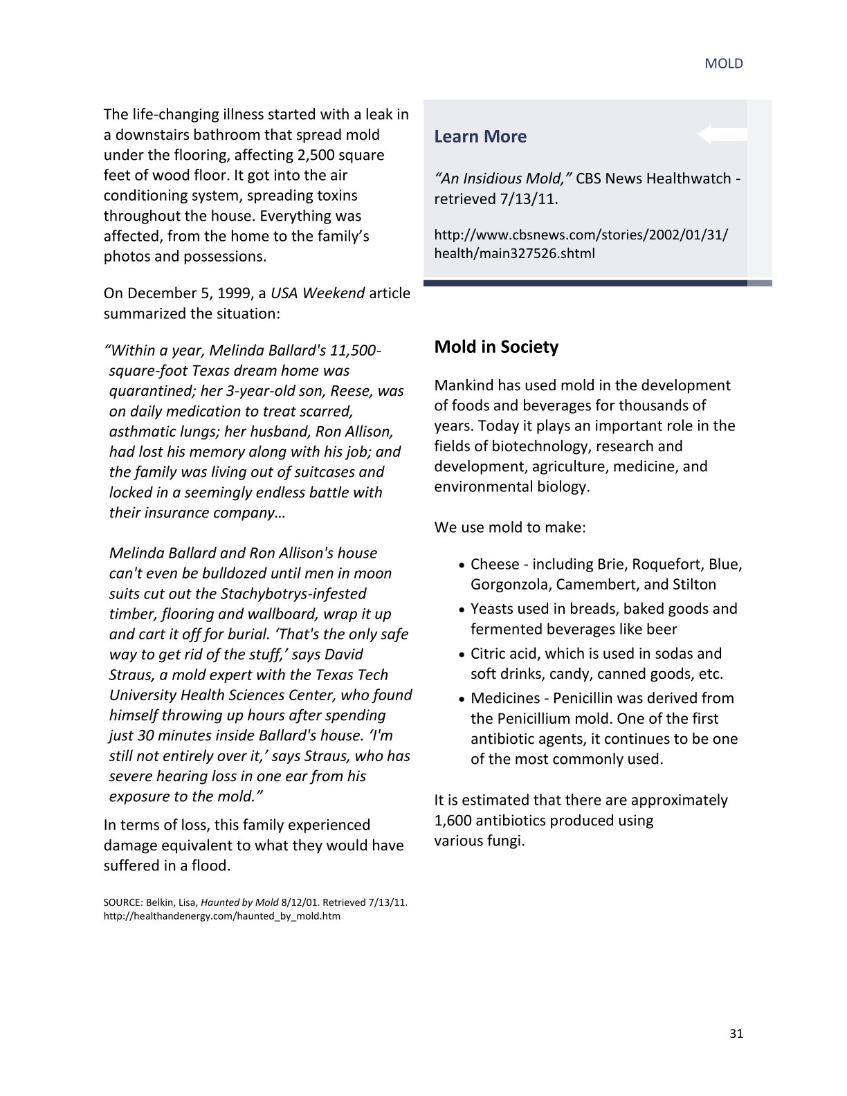 Mold Inspection Manual