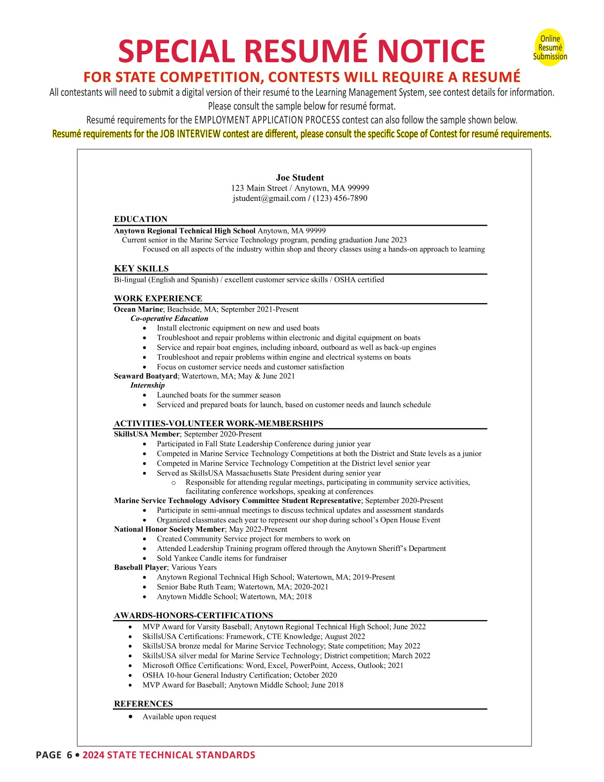 2024 Technical Standards