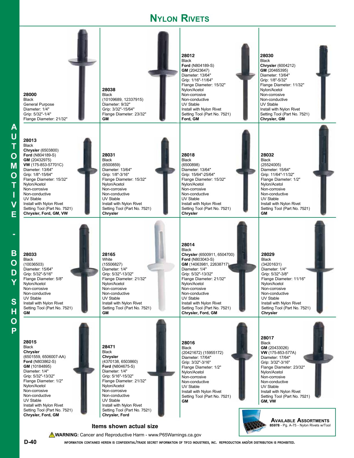Tanaka Rivet Catalog TIFCO - Interactive Product Catalog - Vol. 22
